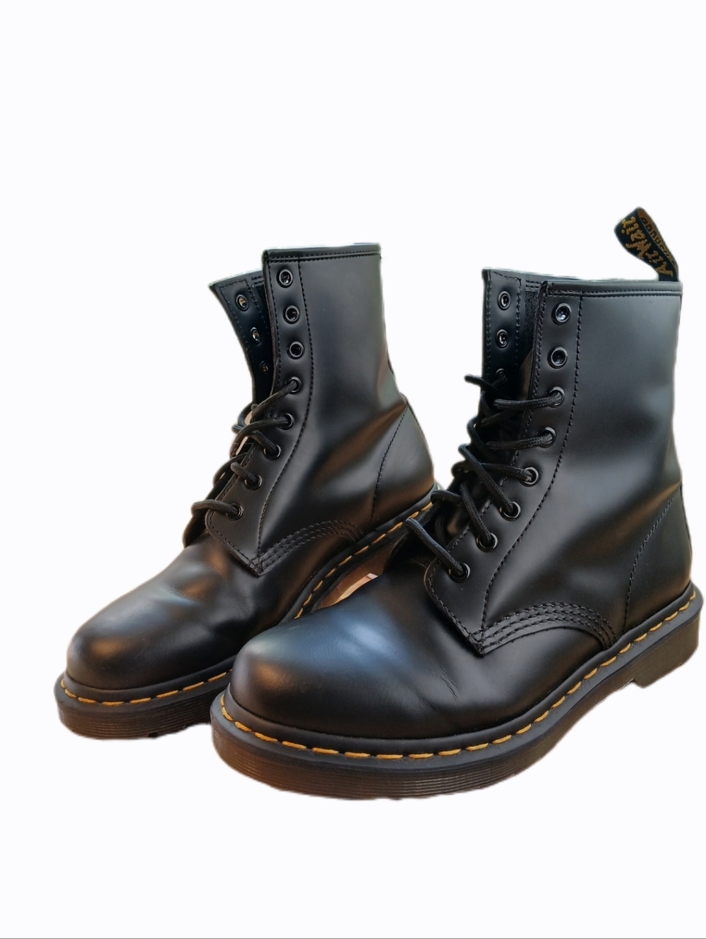 Dr. Martens 9  Original Black Leather Lace-Up Combat Boots EU 41 Airwair 1460